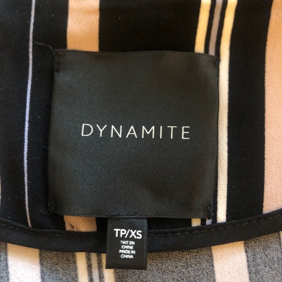 Dynamite Full Zip Crop Blouse, Size XS - Picture 8 of 10